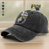 Custom Photo Dog Mother Father Washed Denim Baseball Cap HA75 897686