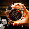 Personalized Playful Bottom Message Engraved Whiskey Glass Naughty Gifts For Him Her CH07 910220