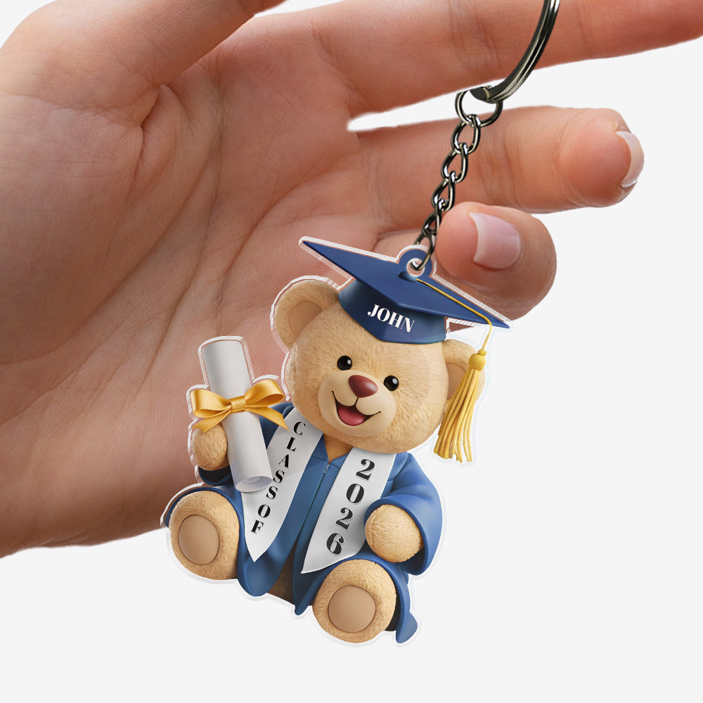 Personalized Graduation Teddy Bear For Graduation's Day Acrylic Keychain TH10 169173