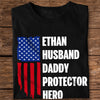 Custom Name Husband Daddy Protector Hero For Dad Shirt TH10 892937