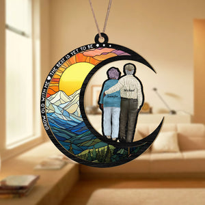 From Our First Kiss Till Our Last Breath Couple Suncatcher Ornament Personalized Gift HO82 891208