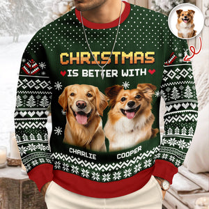Christmas Better - Personalized Ugly Sweater For Dog Cat Lovers LM32 895573