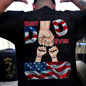 Personalized Best Dad Ever Back Shirt TH10 892831