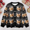 Custom Funny Photo May Your Christmas Be Hairy And Bright Cardigan HO82 900274