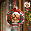 Custom Photo Dog Christmas Acrylic Ornament HA75 897566