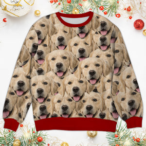 Custom Photo Face Pawsitive Ugly Sweater For Dog Lovers N304 HA75 891386