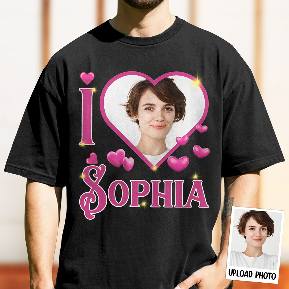 Custom Photo I Heart Comfort Shirt Gift For Couple LM32 897471