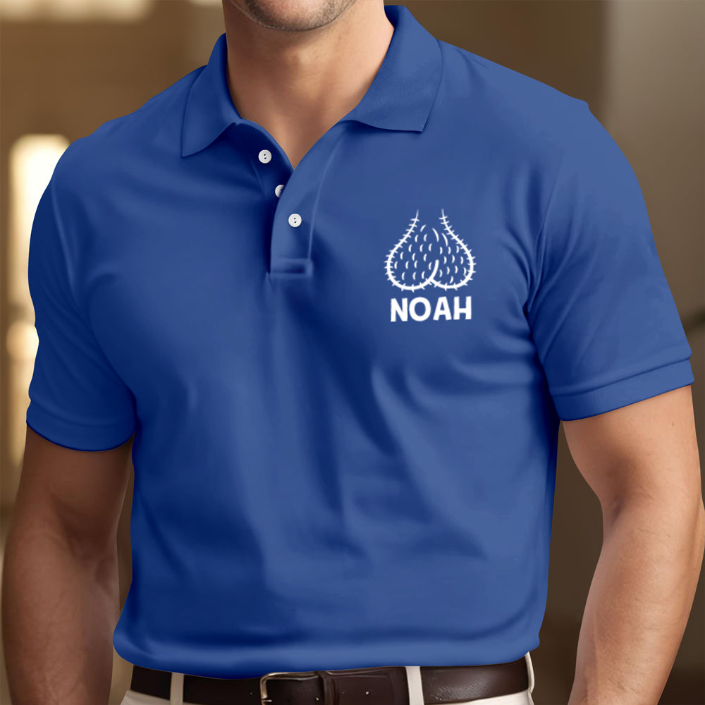 Custom Name Sack Ball Personalized Polo Shirt Funny Gifts for Men CH07 910198