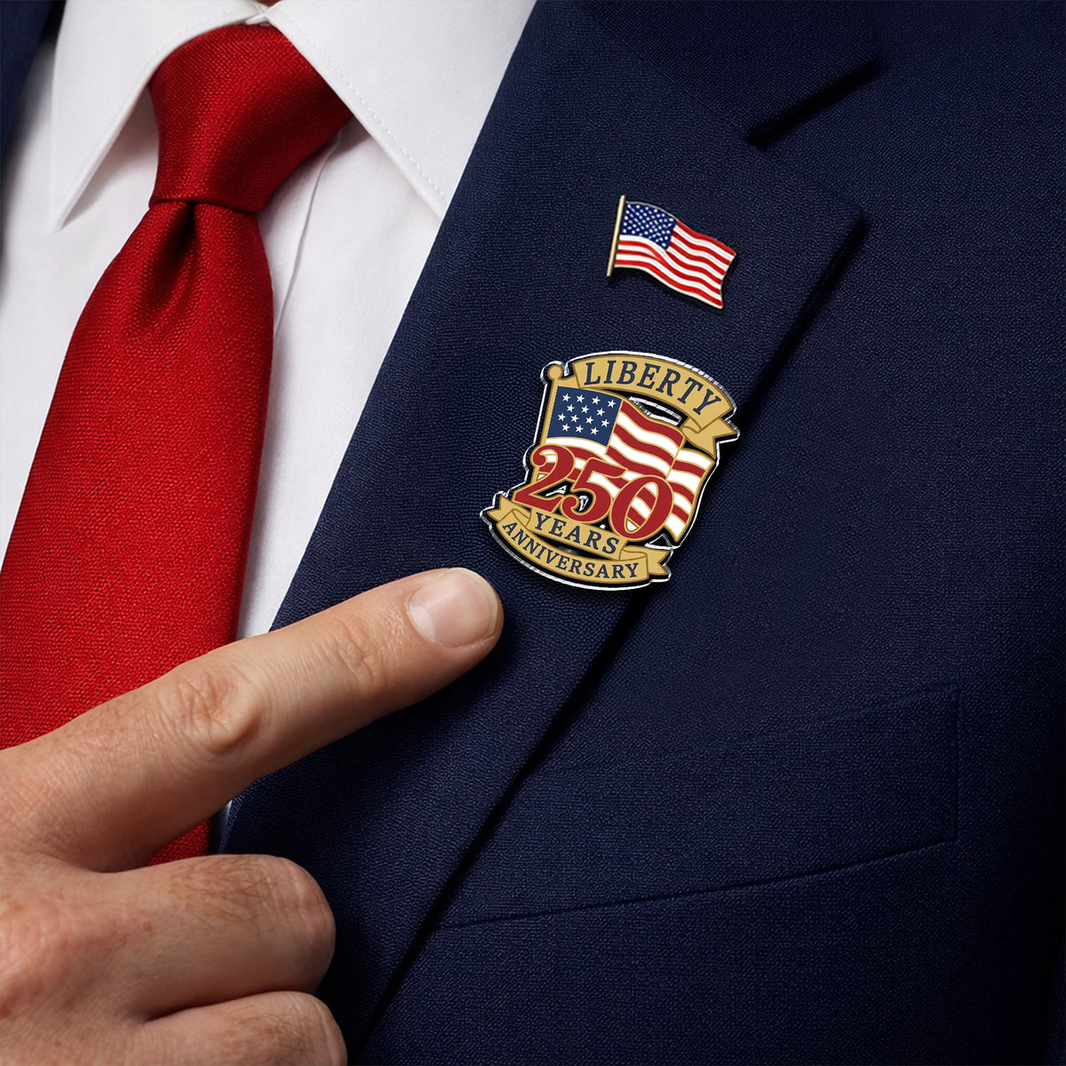 Liberty 250 Years Anniversary Acrylic Pin TH10 169311