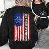 We the People T-Shirt, 250 Years of Freedom Betsy Ross Flag Back & Front Dark Shirt CH07 910528