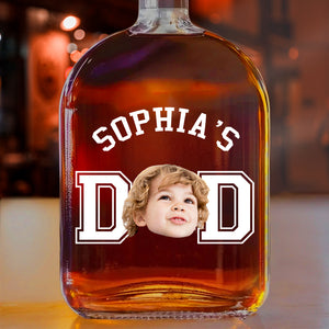 Custom Kid Photo Dad Whiskey Bottle Dad Gift CH07 895998