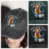Custom Photo Forever In My Heart Memorial Washed Denim Baseball Cap HA75 892844