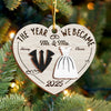 The Year We Became Mr. & Mrs. - Personalized 2-Layered Wooden Ornament CH07 896972