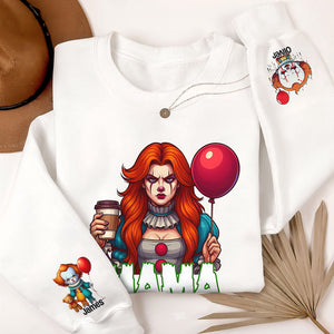 Personalized IT Halloween Sweatshirt With Kid's Names Funny Gift For Mom TH10 894359