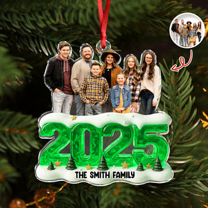 Custom Photo Memorable Year Family Acrylic Ornament Gift For Mom, Dad, Brother, Sister, Kids HO82 900120