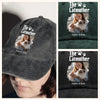 Custom Photo Cat Mother Father Washed Denim Baseball Cap HA75 897698