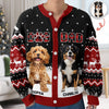 Custom Dog Photo Christmas Pattern Cardigan Christmas Gift HA75 898174