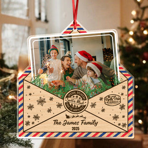 Custom Family Photo Christmas Gift Acrylic Ornament LM32 895803