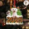 Custom Dog Photo Cozy Xmas Crew Acrylic Ornament Personalized Gift For Christmas HO82 900132
