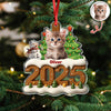Custom Cat Photo Cozy Xmas Crew Acrylic Ornament Personalized Gift For Christmas HO82 900134
