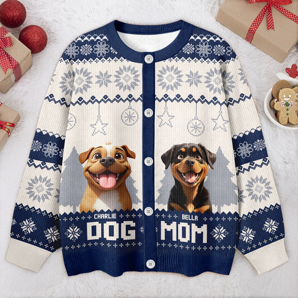 Personalized Dog Dad Dog Mom Ugly Cardigan TH10 896373