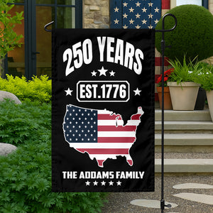Custom Family Name 250 Years Est 1776 Garden Flag TH10 896671