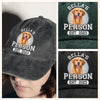 Custom Photo Dog Person Personalized Washed Denim Baseball Cap HA75 897236