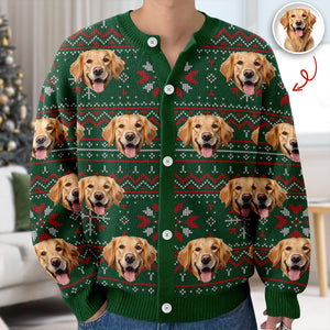 Custom Dog Photo Ugly Cardigan For Dog Lovers LM32 897129
