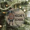 Personalized Hockey Boy Christmas Ceramic Ornament Gift For Hockey Lovers HO82 900082