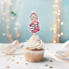 Custom Photo Peeking Baby First Christmas - Personalized Cupcake Toppers LM32 895781
