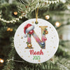 Custom Name With Alphabet Letter Ceramic Ornament For Christmas TH10 896311
