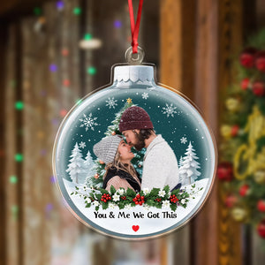 Custom Photo You & Me We Got This Acrylic Ornament Gift For Couple CH07 896858