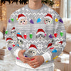 Custom Photo Xmas Leds Cat Ugly Sweater HO80 900080