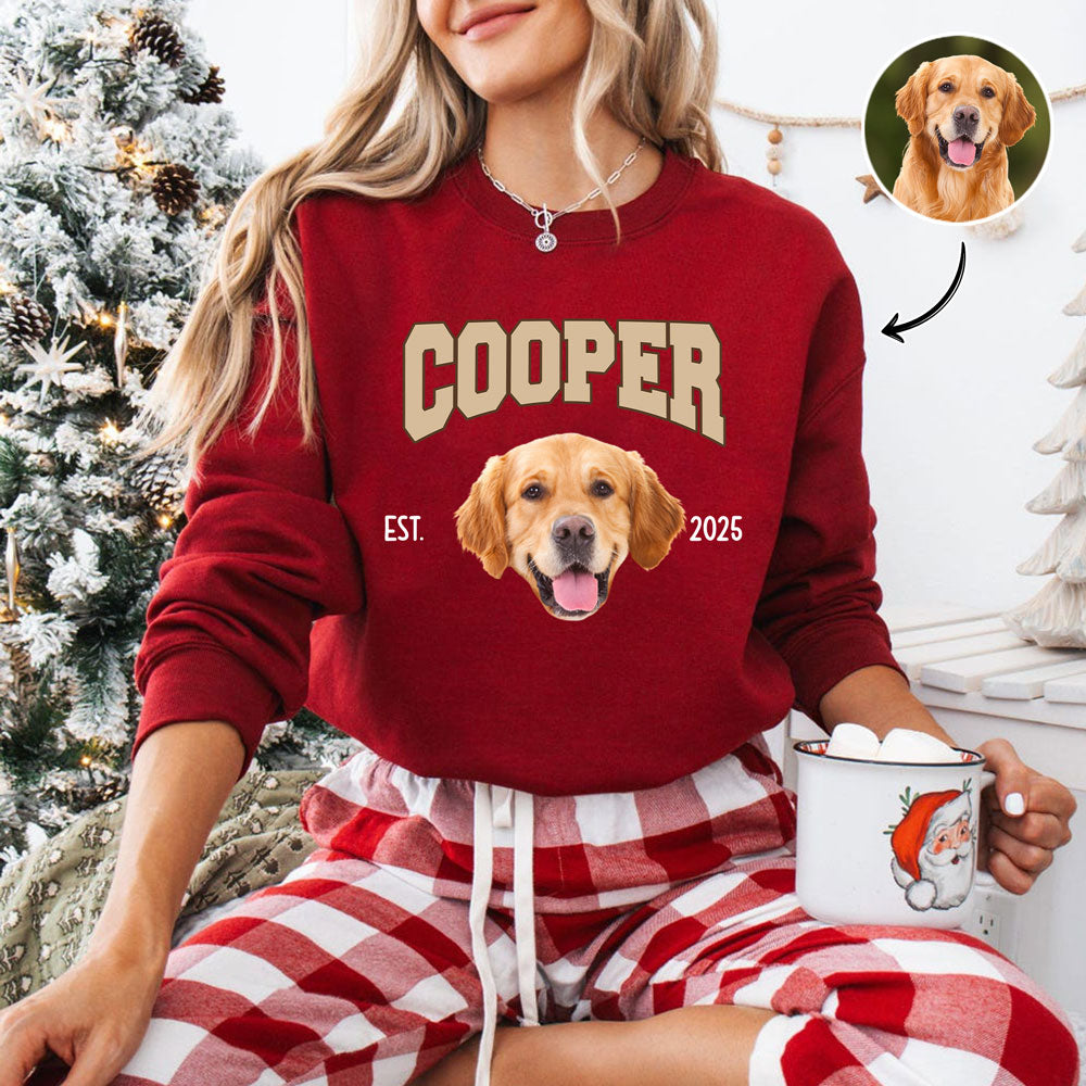 Custom Dog Photo And Name Sweatshirt For Dog Lover TH10 896885