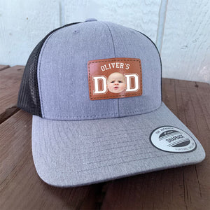 Custom Cute Kid Photo Dad Leather Patch CH07 895996