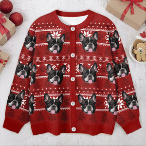 Custom Funny Photo May Your Christmas Be Hairy And Bright Cardigan HO82 900274