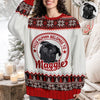 Custom Dog Cat Photo This Human Belongs To Christmas Ugly Sweater TH10 896049