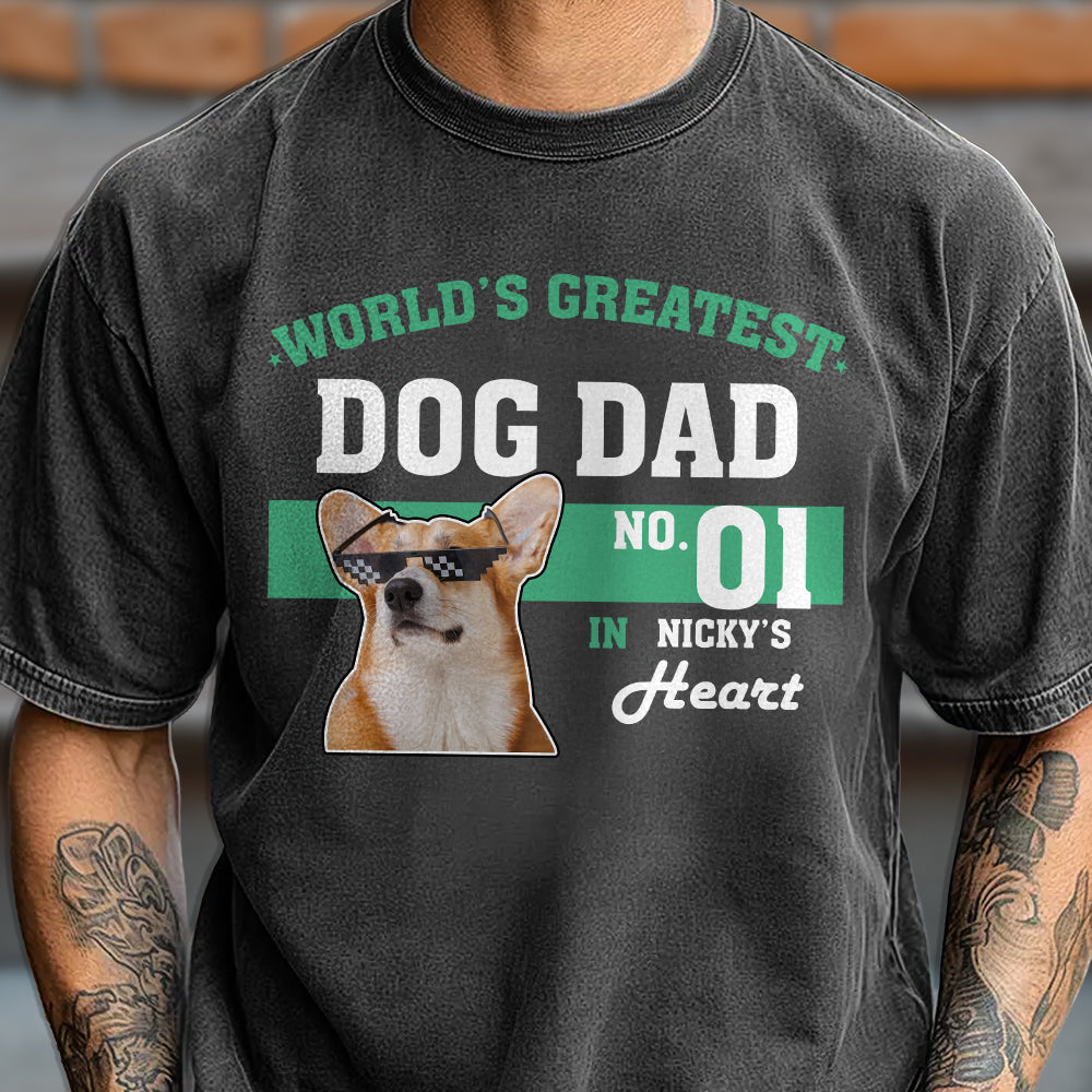 Custom Photo World's Greatest Dog Mom No.1 Comfort Shirt For Dog Lovers LM32 895567