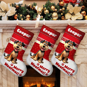 Custom Funny 3D Pet - Personalized Christmas Stocking Gift For Dog And Cat Lovers CH07 895686