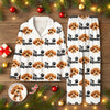 Custom Puppy Photo The Dog Father with Pawprints Design - Personalized Pajamas LM32 895753