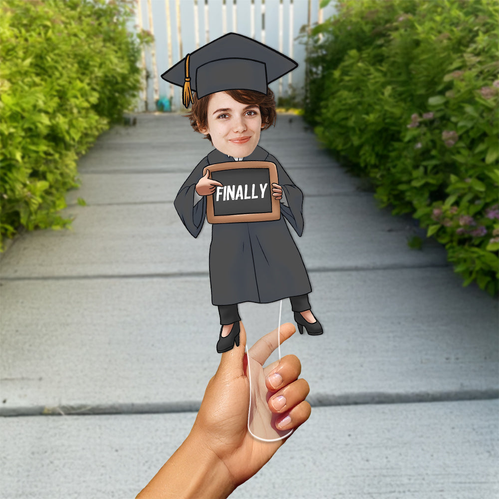 Custom Funny Face Finished Graduate Physical Face Fan HO82 901920