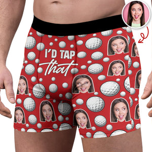 Custom Photo I'd Tap That Humorous Golf Men's Boxer Brief Funny Gift LM32 897647
