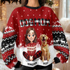 Personalized Dog Mom Christmas Pattern Ugly Sweater Christmas Gift HA75 898068