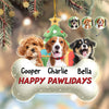Custom Photo Dog Merry Woofmas Acrylic Ornament HA75 897560