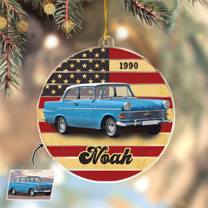 Custom Photo Vintage Retro Car Acrylic Ornament HA75 897274