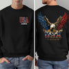 Custom Name American Eagle 250 Years Patriotic Front & Back Dark Shirt HO82 901838