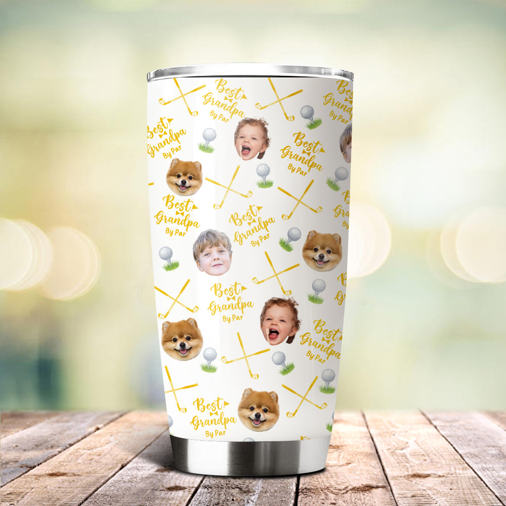 Custom Photo Best Dad By Par For Sport Players Fat Tumbler TH10 894133