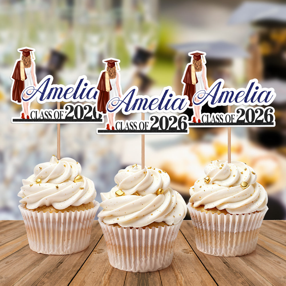 Personalized  Congrats Class Of 2025 Graduation Cake Topper Grad Party Favors HO82 901744