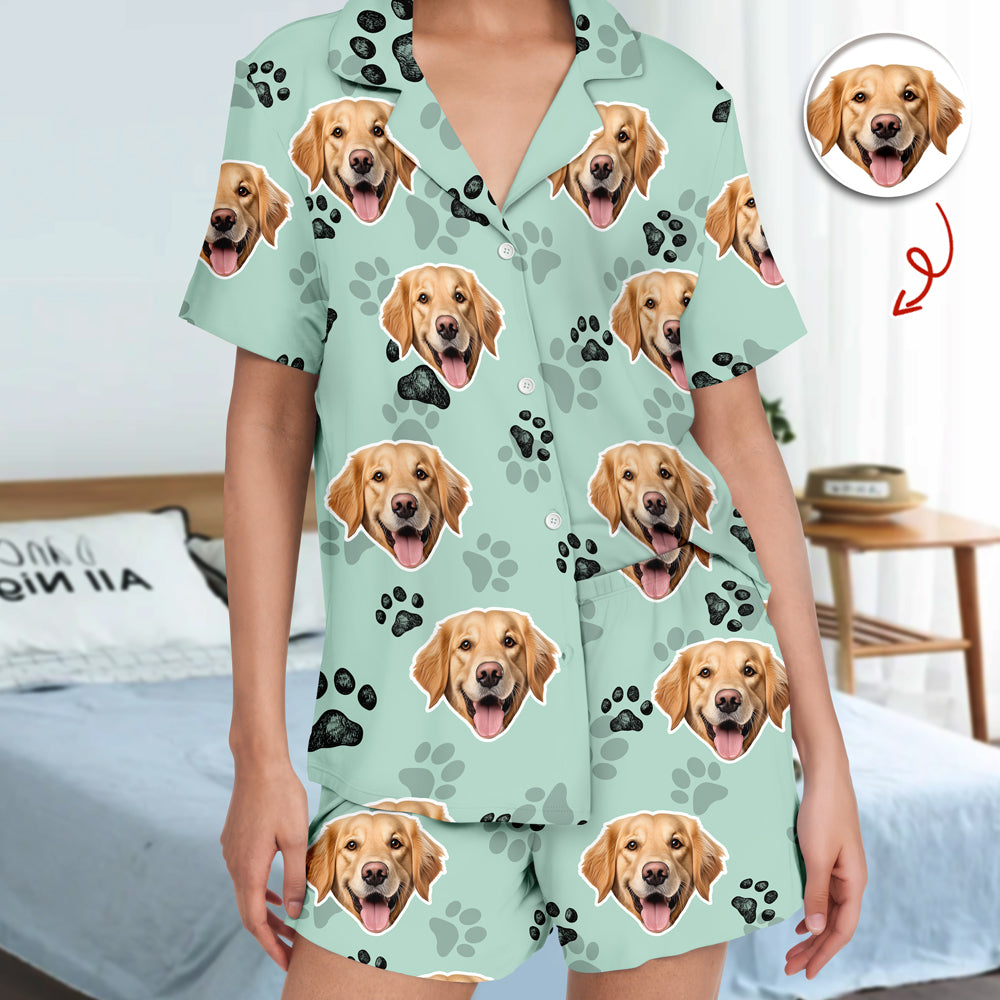 Custom Dog Face Photo Short Pajamas Gift For Dog Lovers CH07 910348