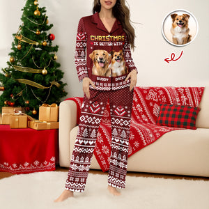 Custom Photo Christmas Is Better Pajamas For Dog Cat Lovers TH10 896107